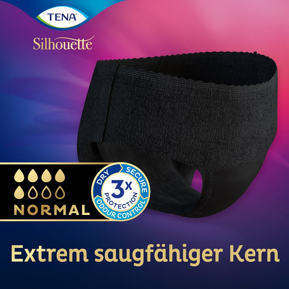 TENA Silhouette Normal Noir L Inkontinenz Pants