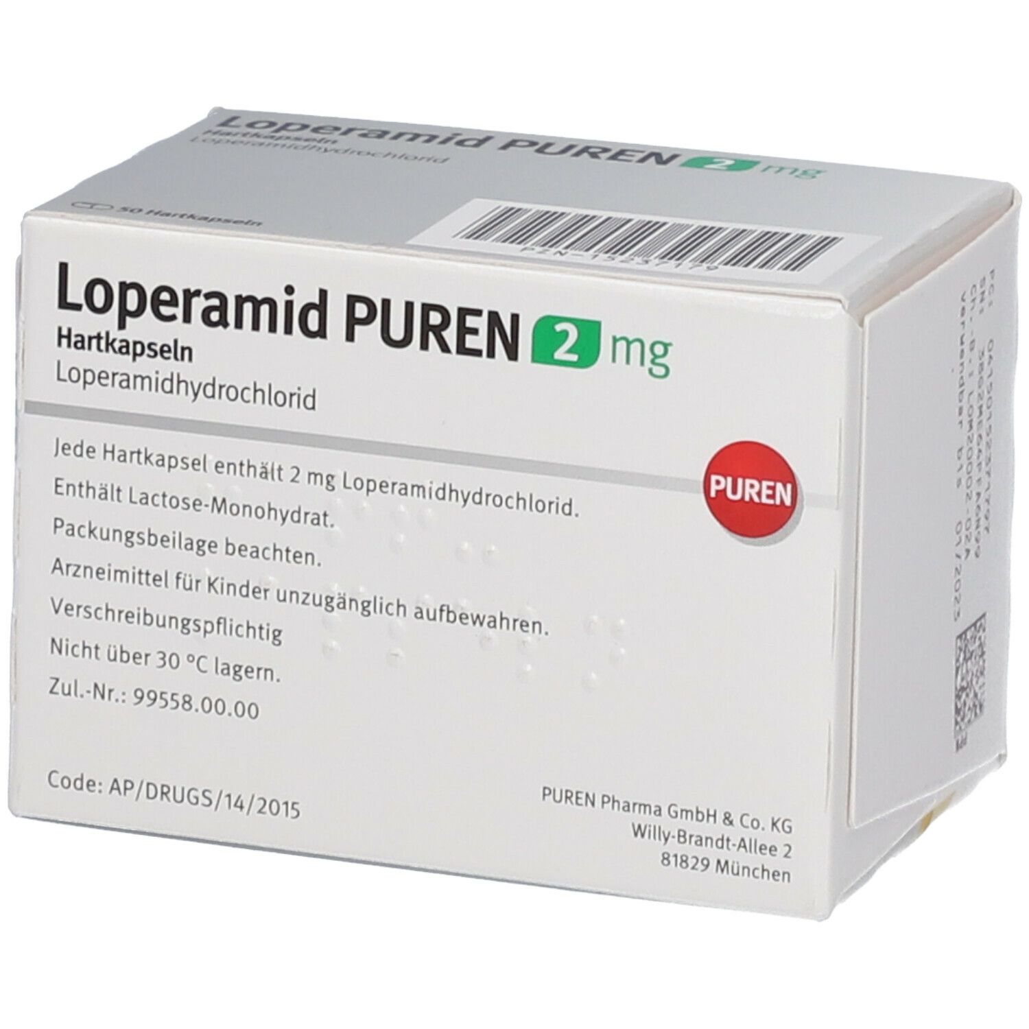 Loperamid Puren 2 mg Hartkapseln 50 St