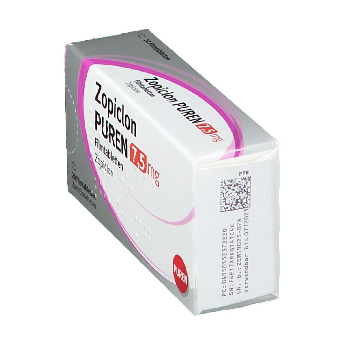 Zopiclon Puren 7,5 mg Filmtabletten 10 St