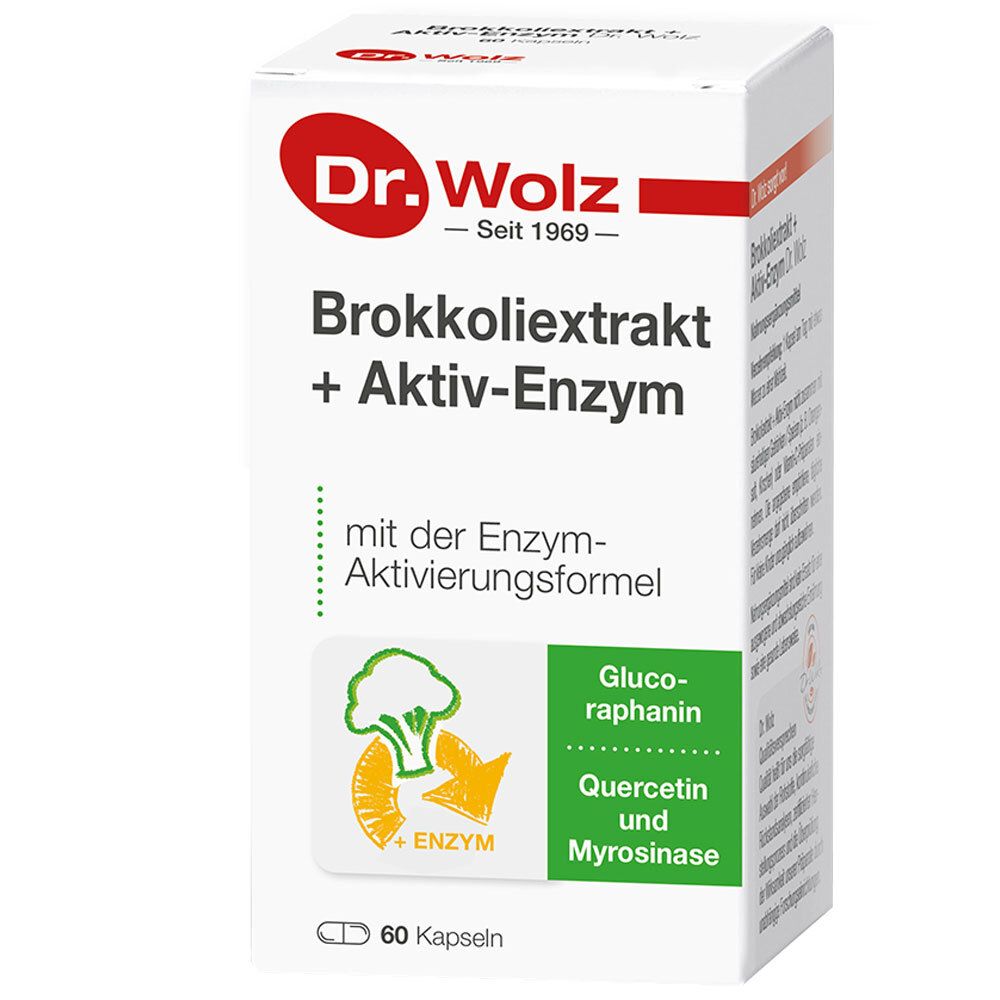 Brokkoliextrakt + Aktiv-Enzym Dr. Wolz magensaftresistent Kapseln