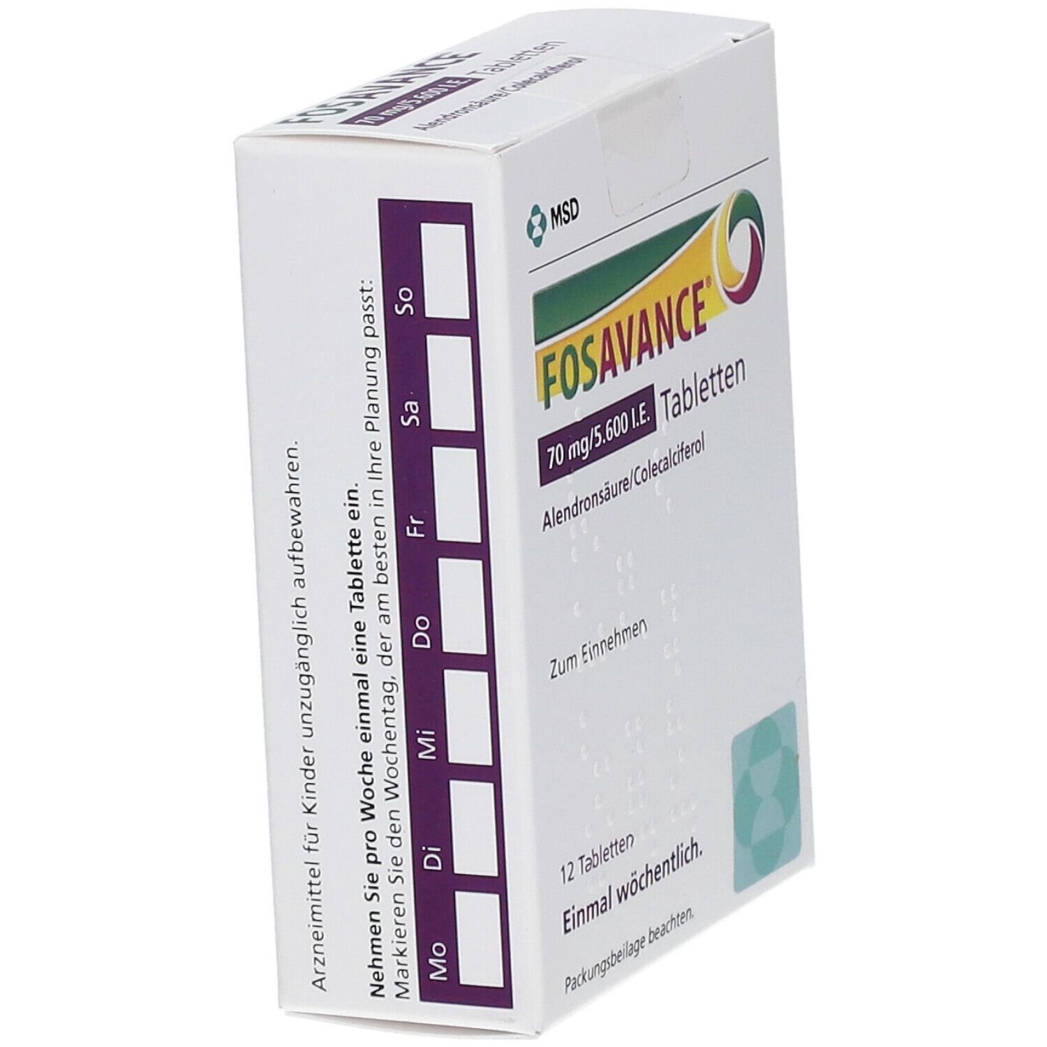 Fosavance 70 mg/5.600 I.e. Tabletten 12 St