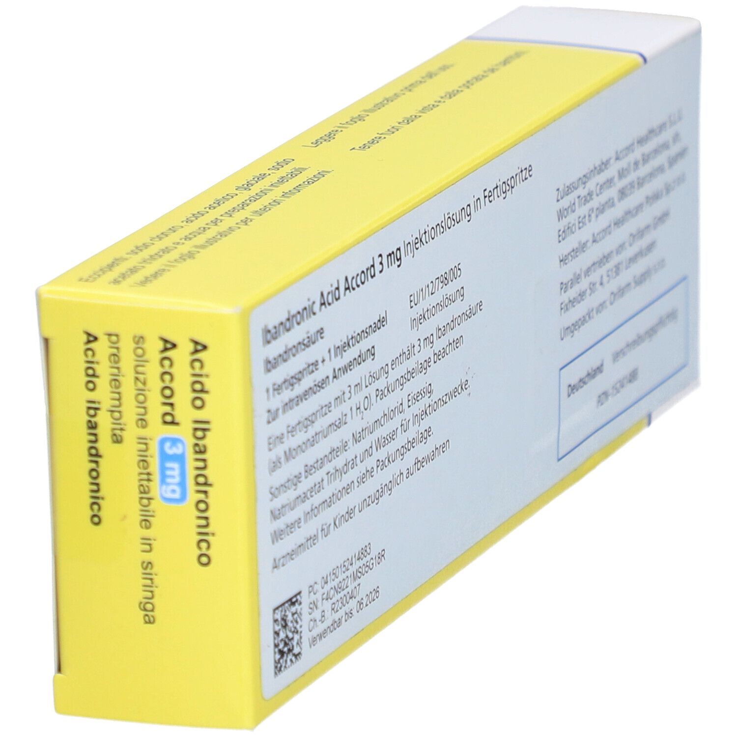 Ibandronic Acid Accord 3 mg/3 ml