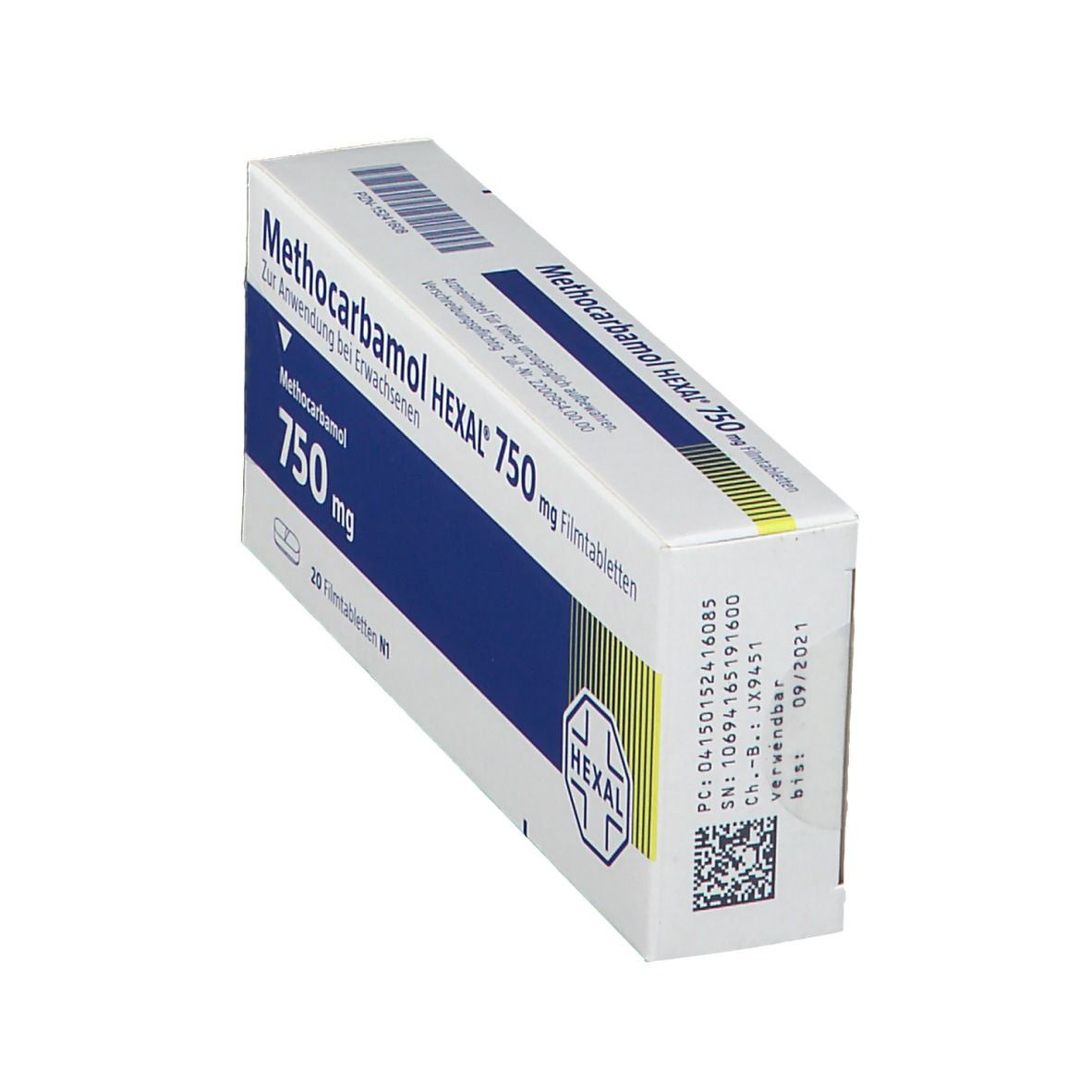 Methocarbamol Hexal 750 mg Filmtabletten 20 St