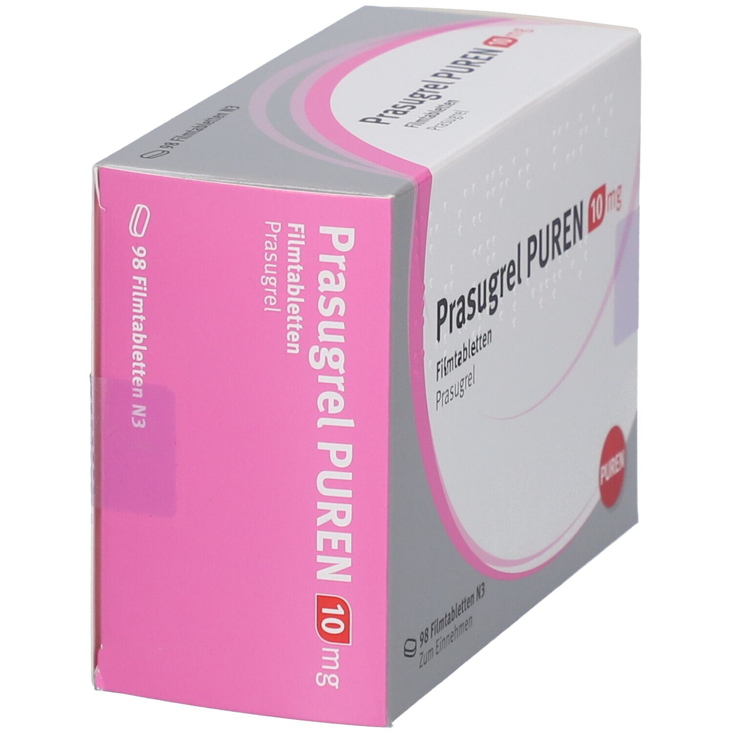 Prasugrel Puren 10 mg Filmtabletten 98 St