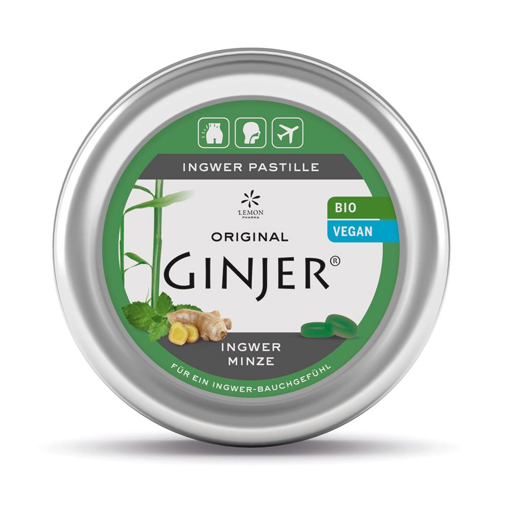 ORIGINAL GINJER® Pastillen INGWER MINZE