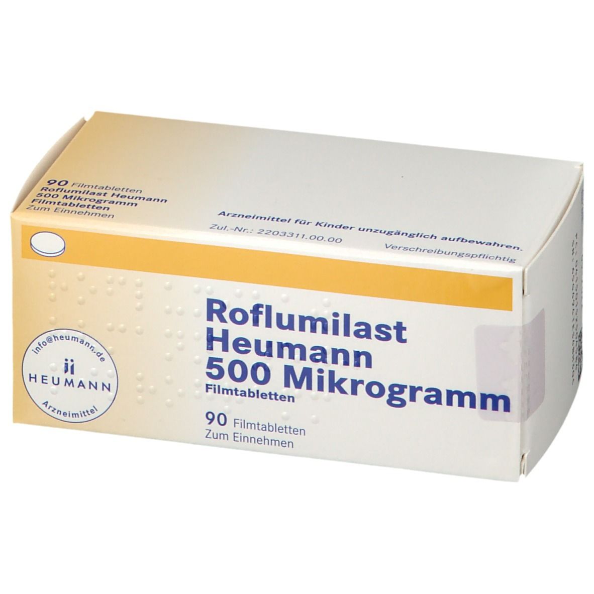 Roflumilast Heumann 500 g 90 St Mit Dem E Rezept Kaufen SHOP APOTHEKE