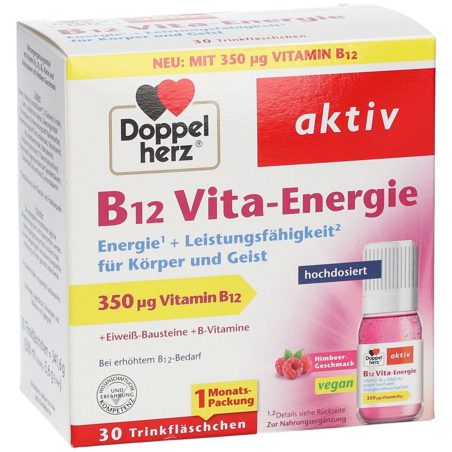Energie und Leistungsfähigkeit f Doppelherz B12 Vita-Energie Trinkfläschchen 