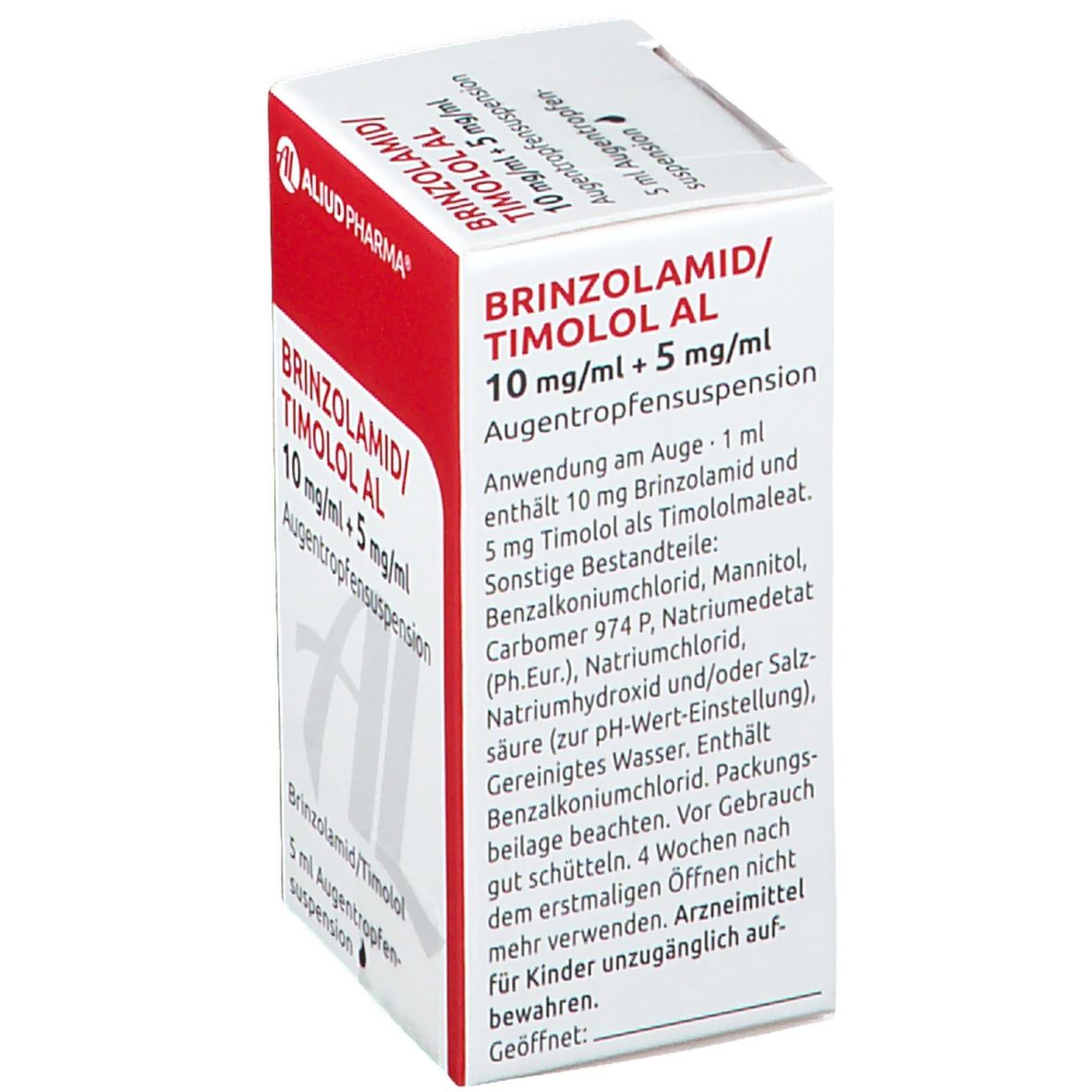 BRINZOLAMID/Timolol AL 10+5 mg/ml Augentropfensusp 5 ml Augentropfen