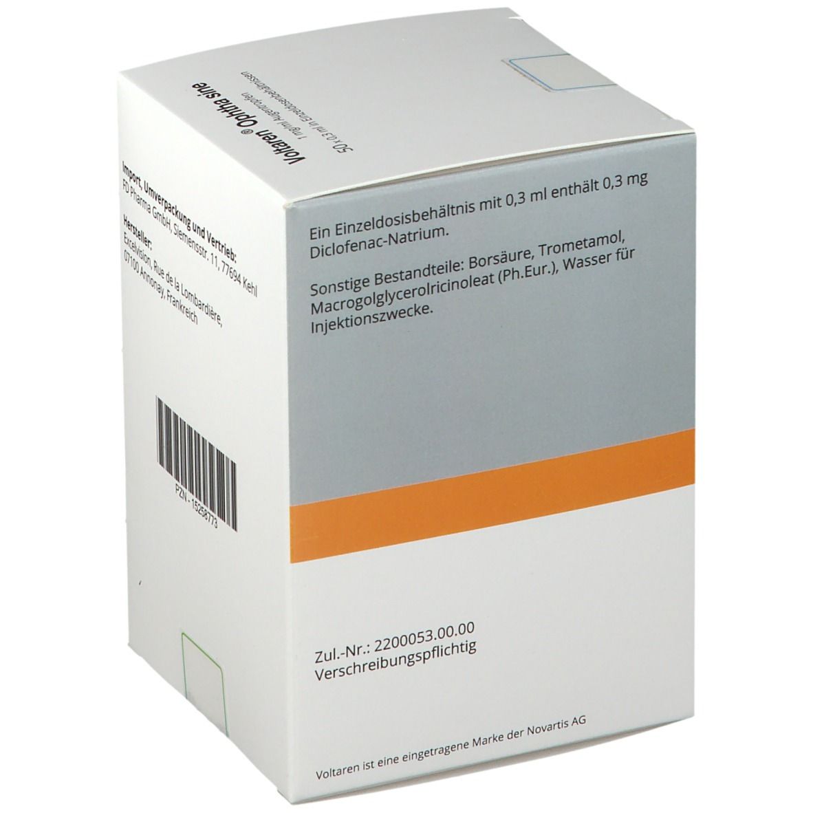VOLTAREN optha 1 mg/ml