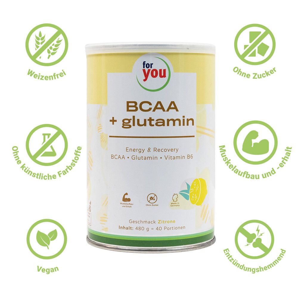 for you BCAA + Glutamin Energy & Recovery - Zitrone