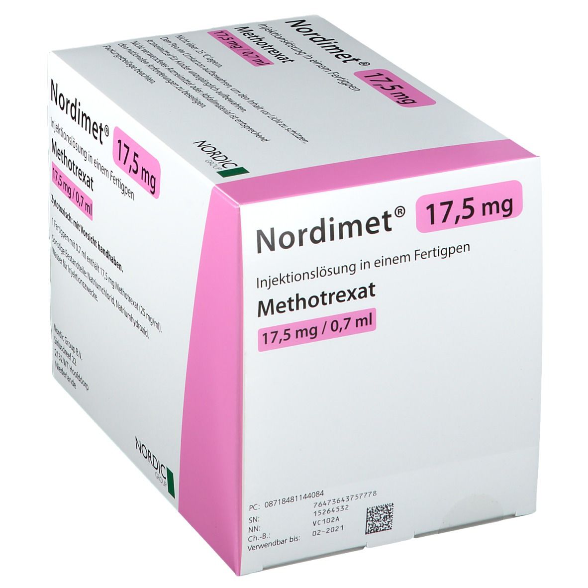 Nordimet 17,5 mg Injektionslösung i.e.Fertigpen 12 St in einem Fertigpen