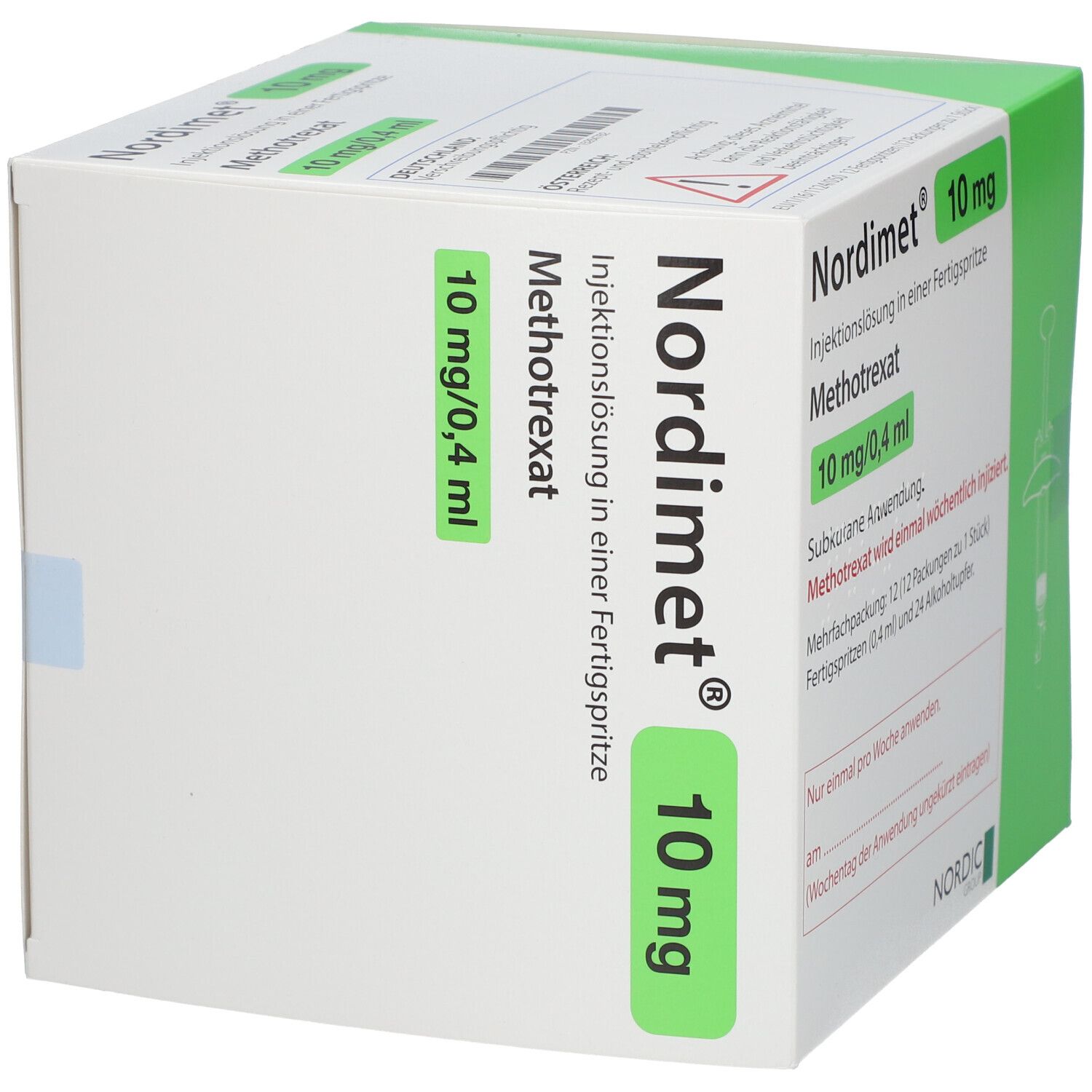 Nordimet 10 mg Injektionslösung i.e.Fertigspr. 12 St Fertigspritzen