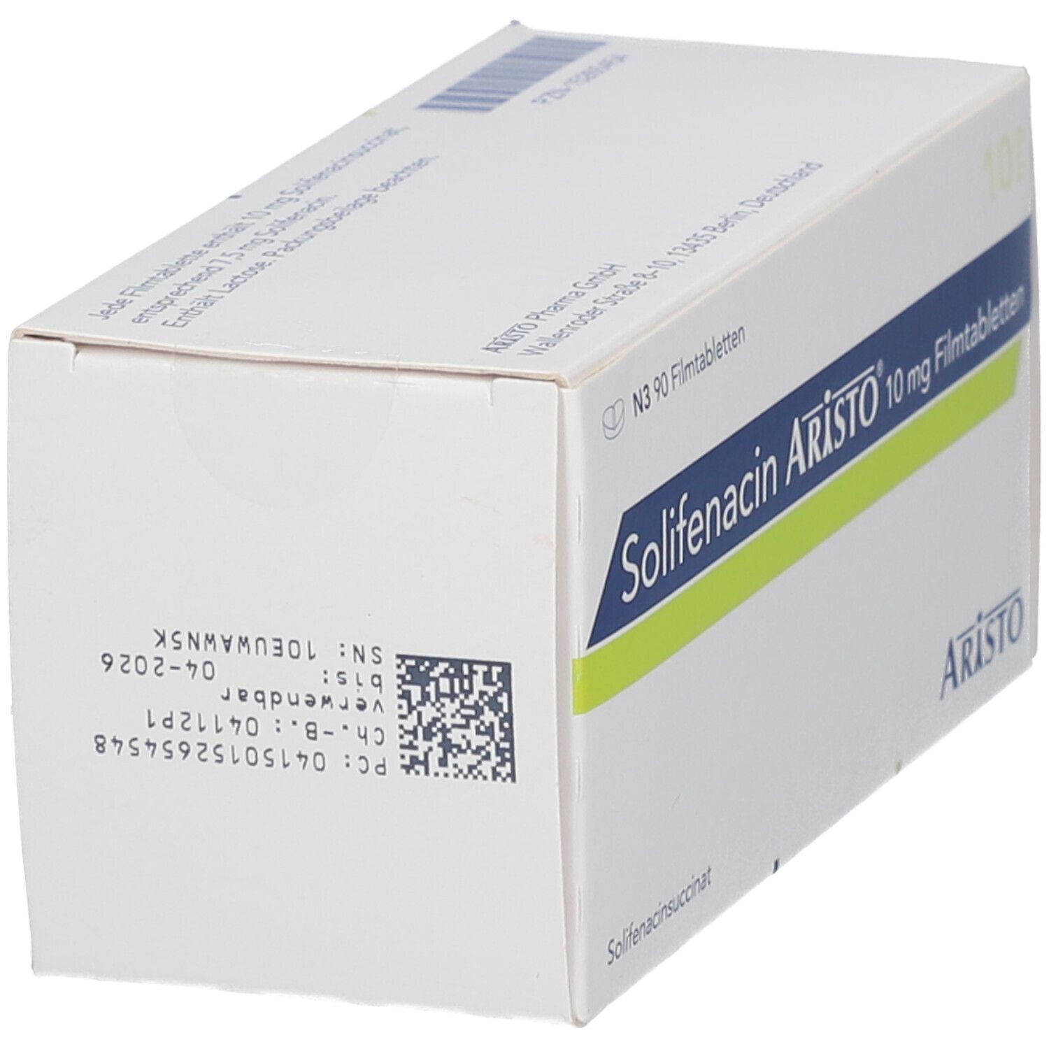 Solifenacin Aristo 5 mg Filmtabletten 90 St