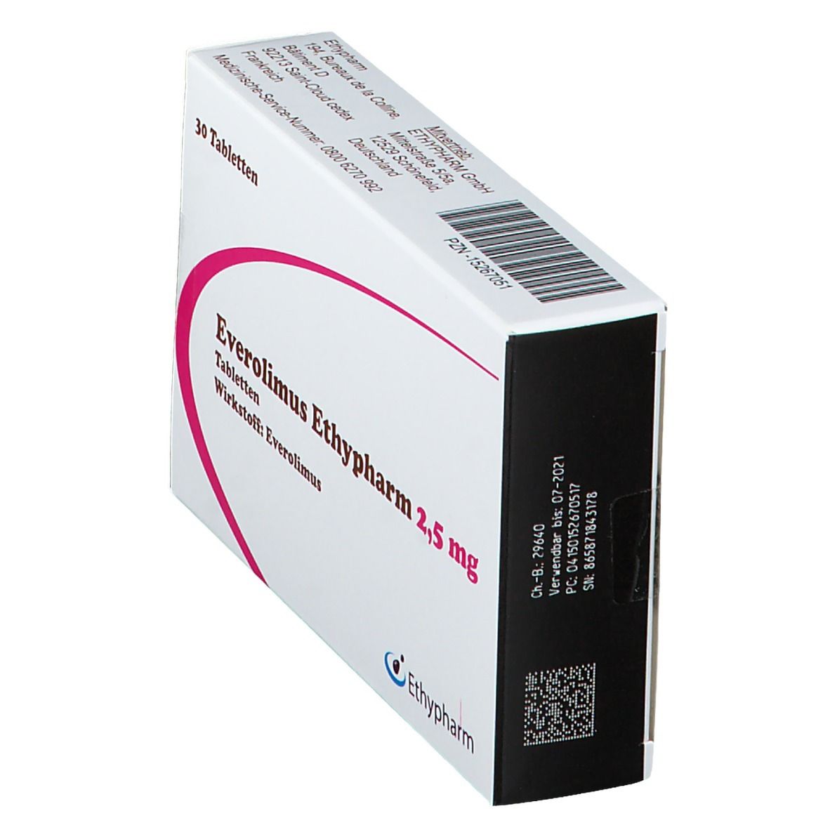 Everolimus Ethypharm 2,5 mg