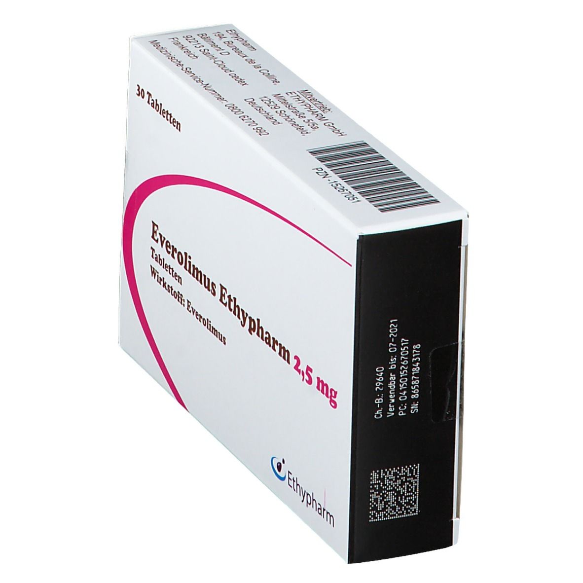 Everolimus Ethypharm 2,5 mg