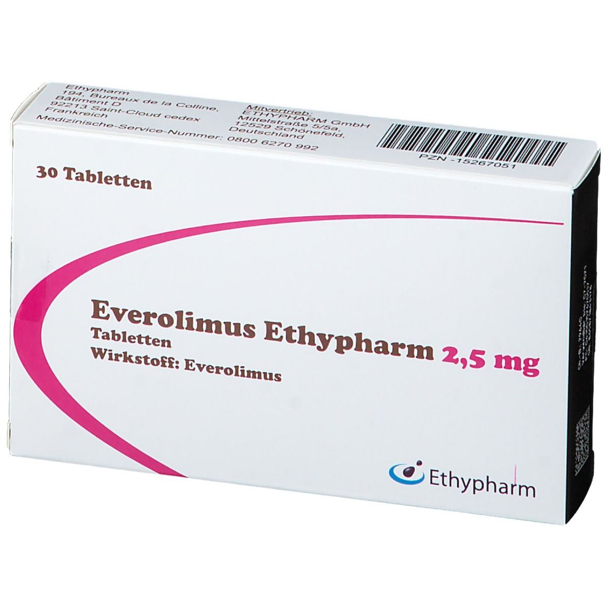 Everolimus Ethypharm 2,5 mg