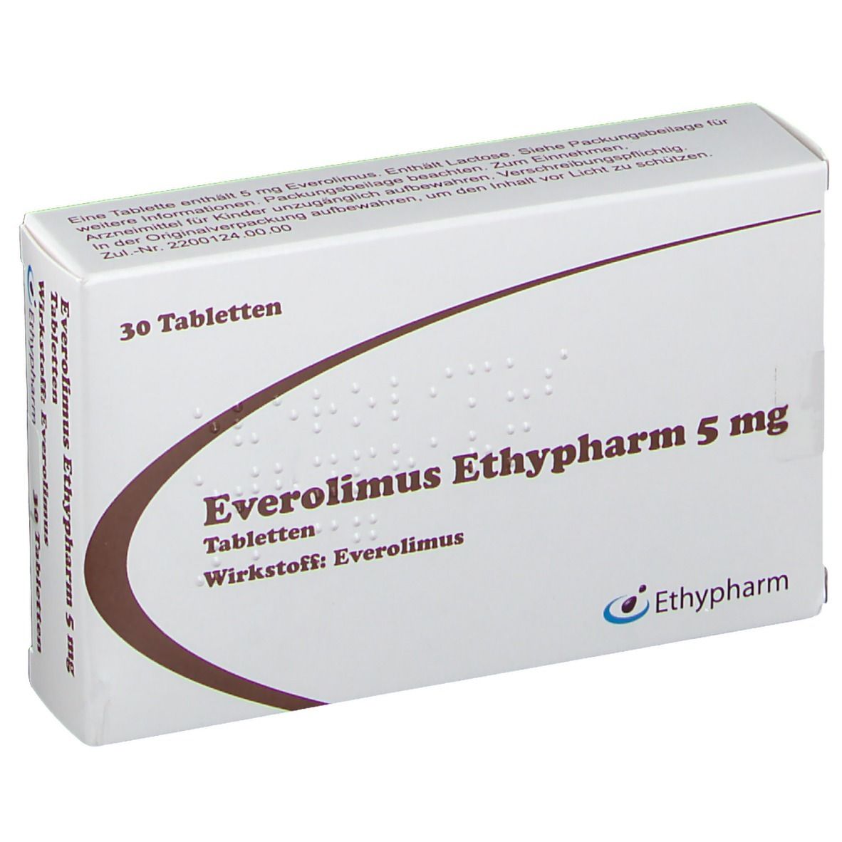 Everolimus Ethypharm 5 mg 30 St mit dem ERezept kaufen Shop Apotheke