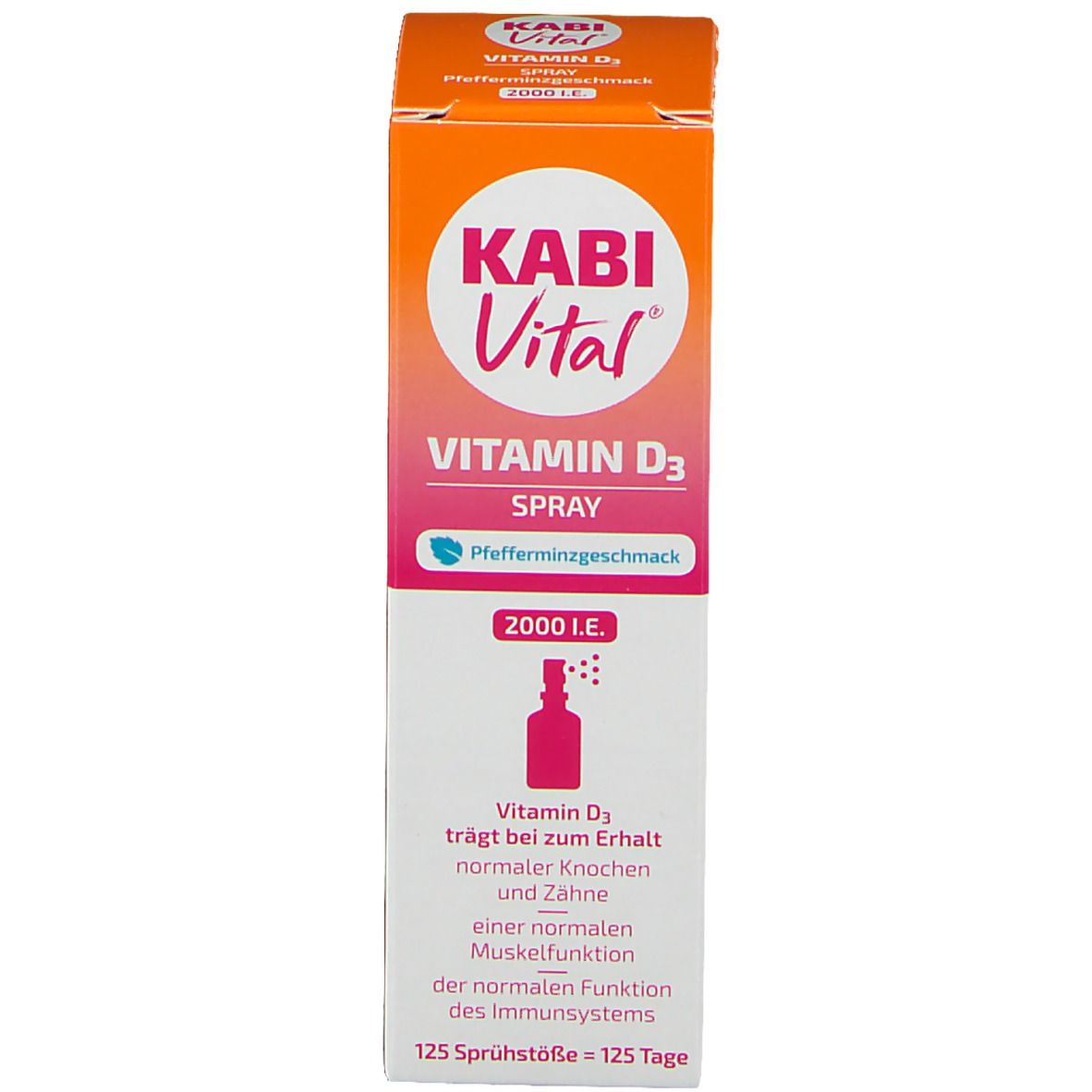 KabiVital Vitamin D3 Spray 2000 I.E. Pfefferminz