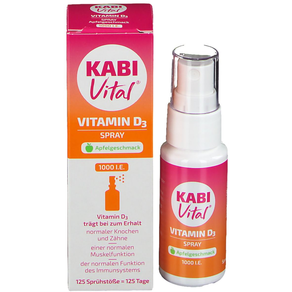 KabiVital Vitamin D3 Spray 1000 I.E. Apfel