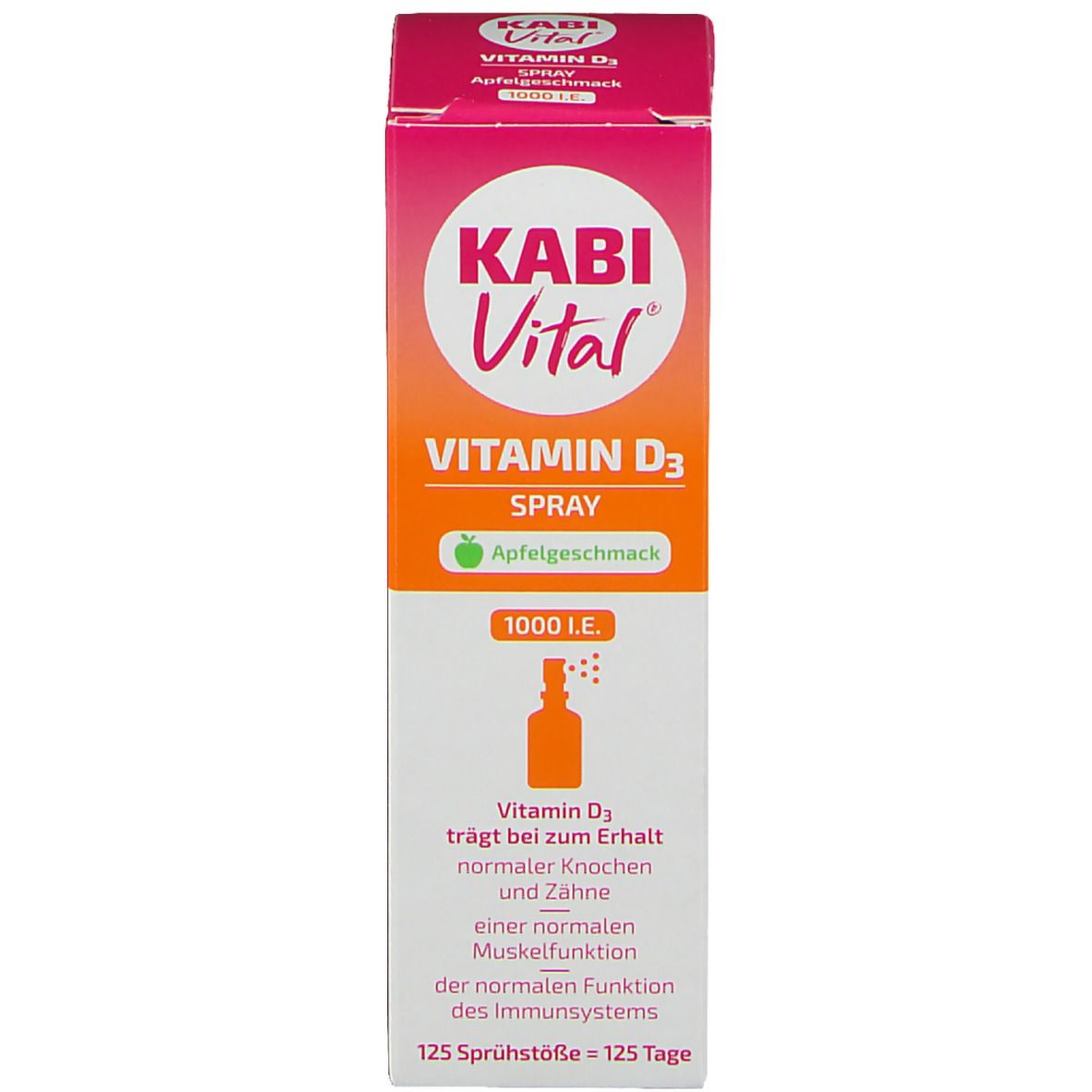 KabiVital Vitamin D3 Spray 1000 I.E. Apfel