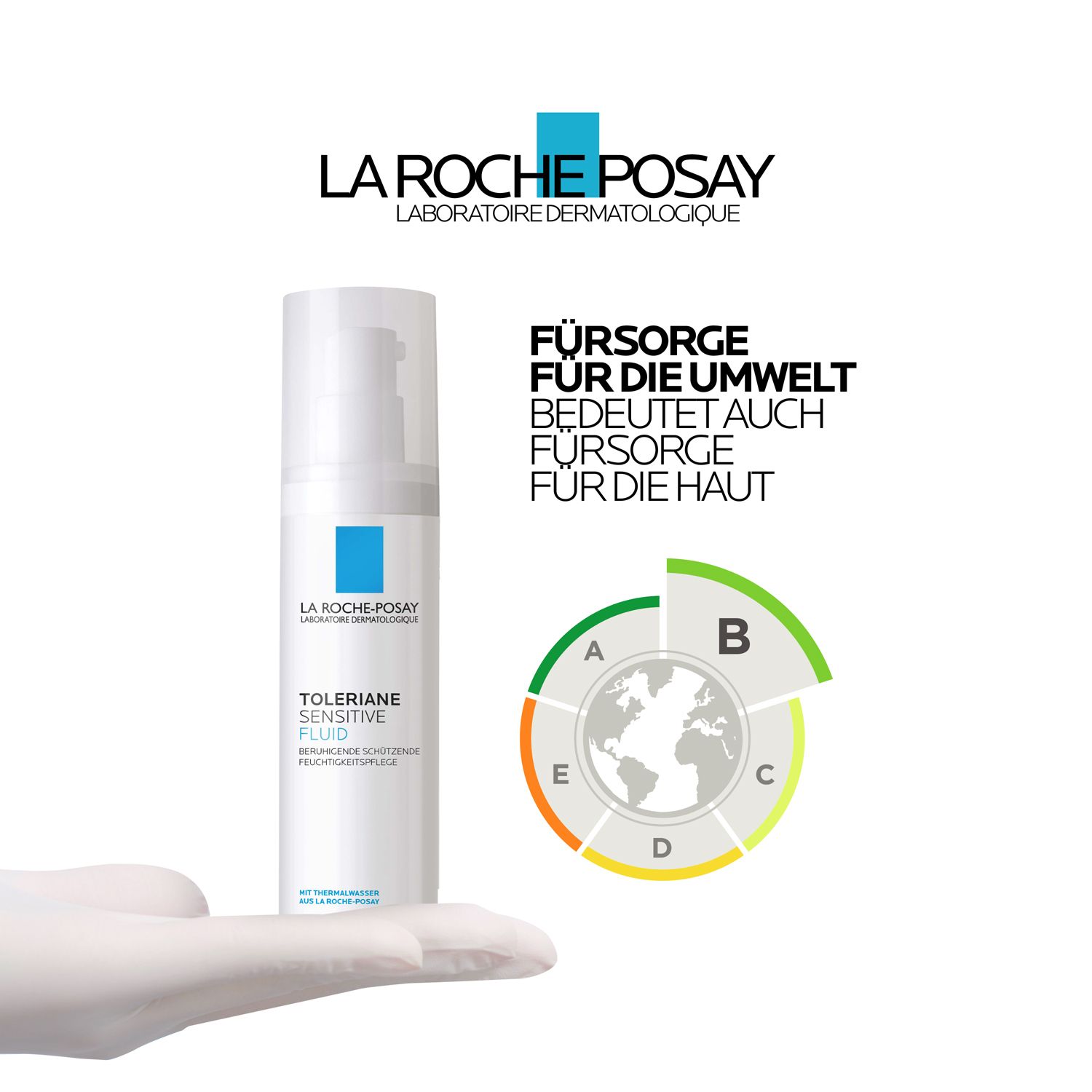 La Roche Posay Toleriane Sensitive Fluid: Feuchtigkeitsspendende und beruhigende  Gesichtspflege für Mischhaut und fettige Haut