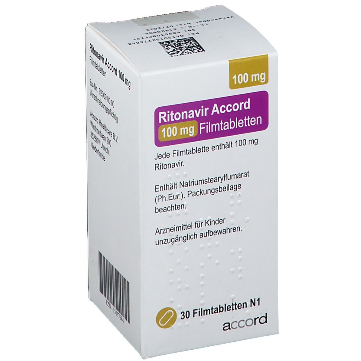 Ritonavir Accord 100 mg