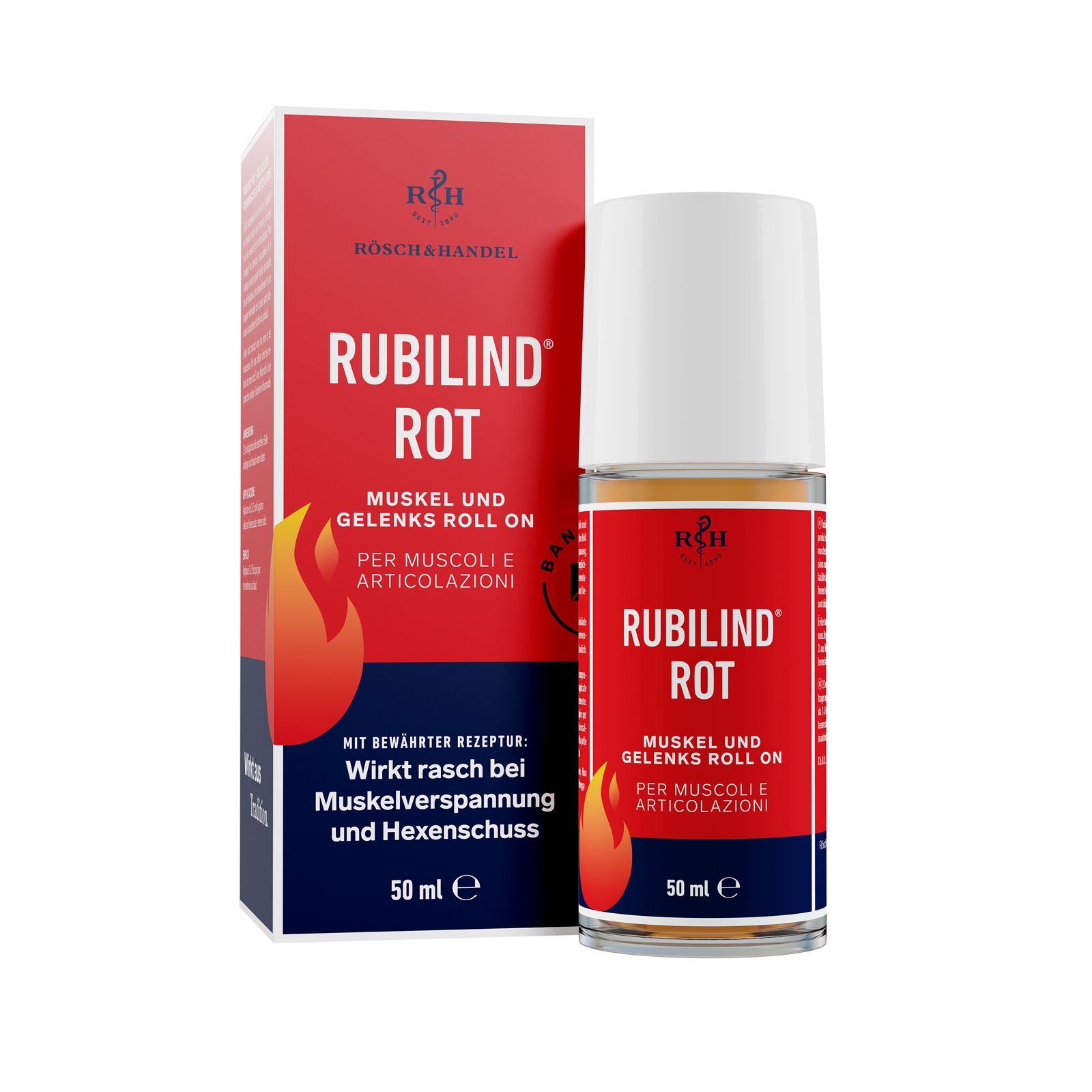 RUBILIND® Rot Muskel- und Gelenks Roll-on