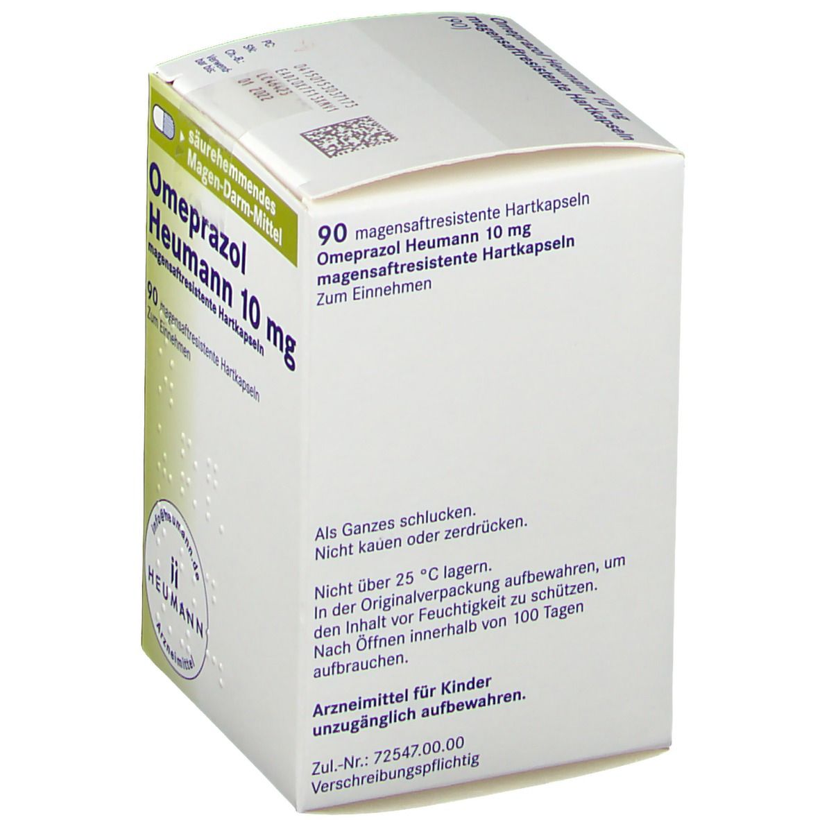 Omeprazol Heumann 10 mg magensaftres.Hartkapseln 90 St Magensaftresistente Hartkapseln