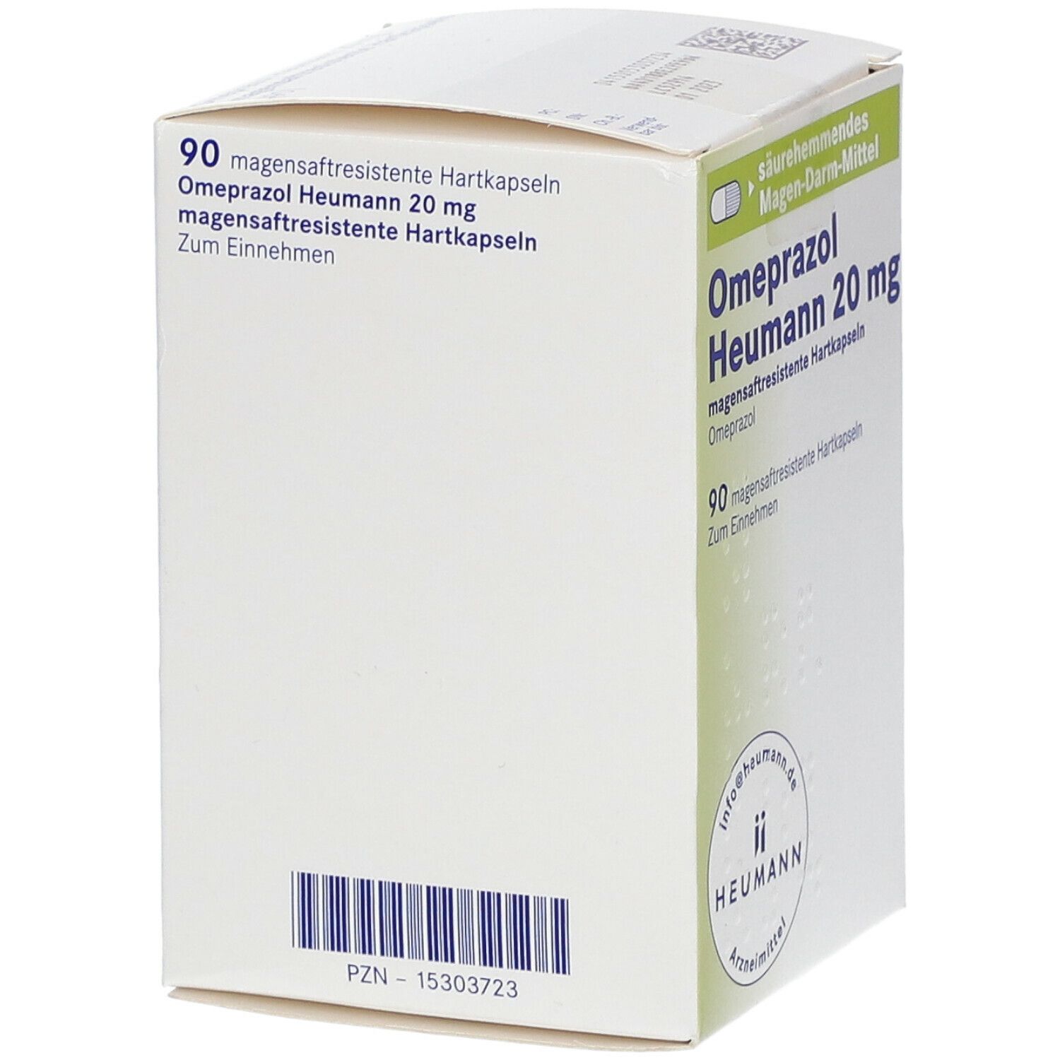 Omeprazol Heumann 20 mg magensaftres.Hartkapseln 90 St Magensaftresistente Hartkapseln