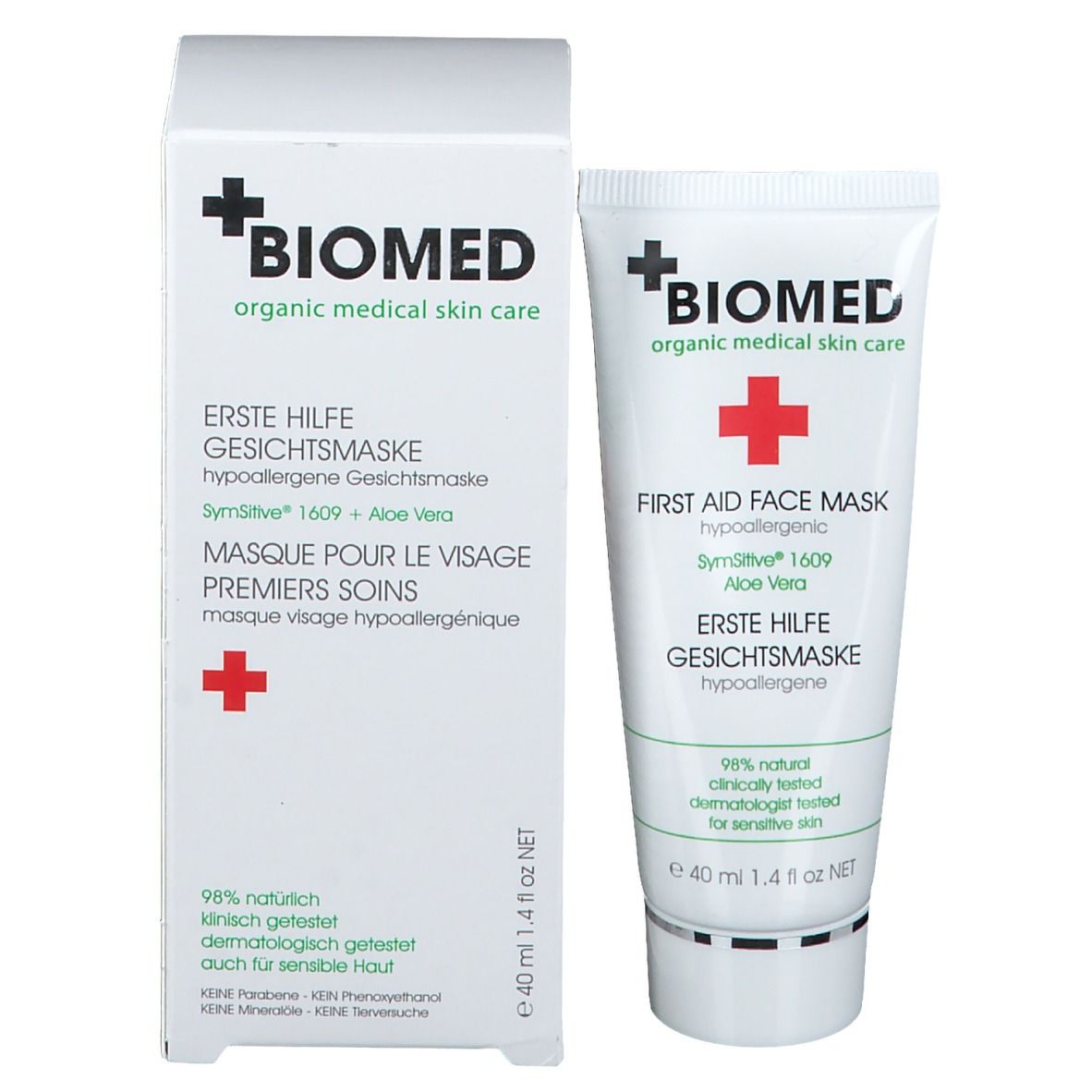 BIOMD Erste Hilfe hypoallergene Gesichtsmaske