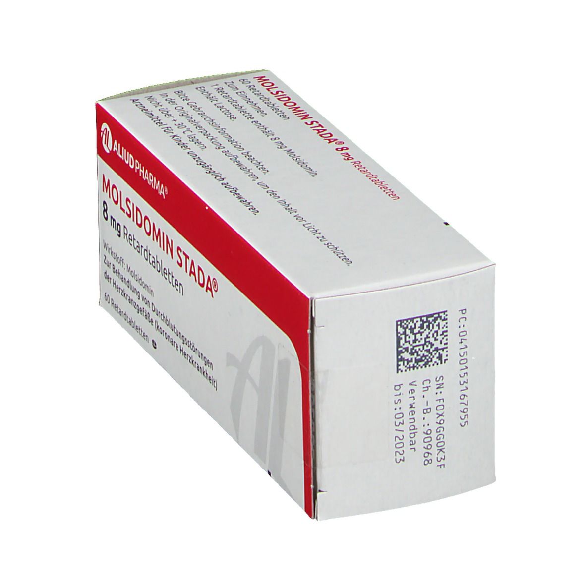 Molsidomin Stada 8 mg Retardtabletten Aliud 60 St Retard-Tabletten