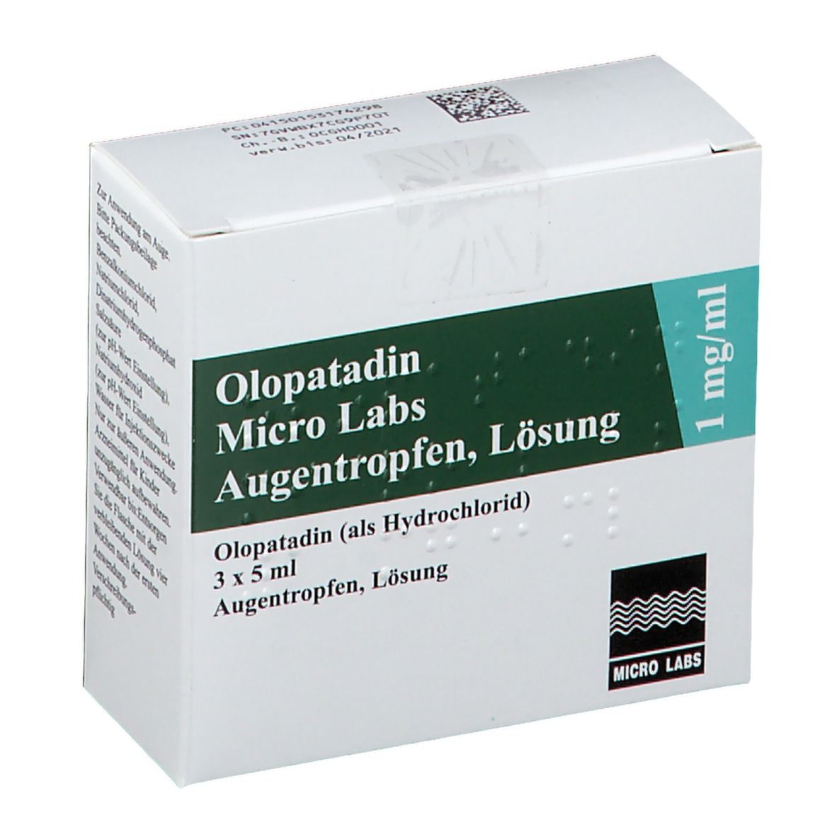 Olopatadin Micro Labs 1 mg/ml 3x5 ml - shop-apotheke.com
