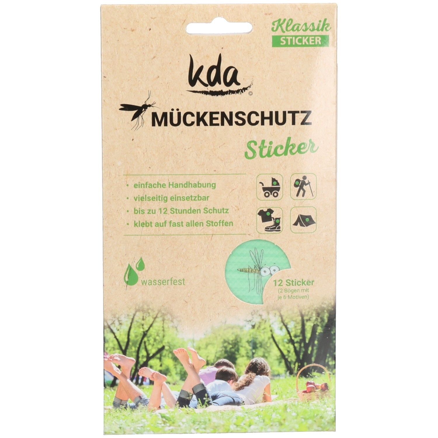 Mückenschutz Sticker KDA 2 St