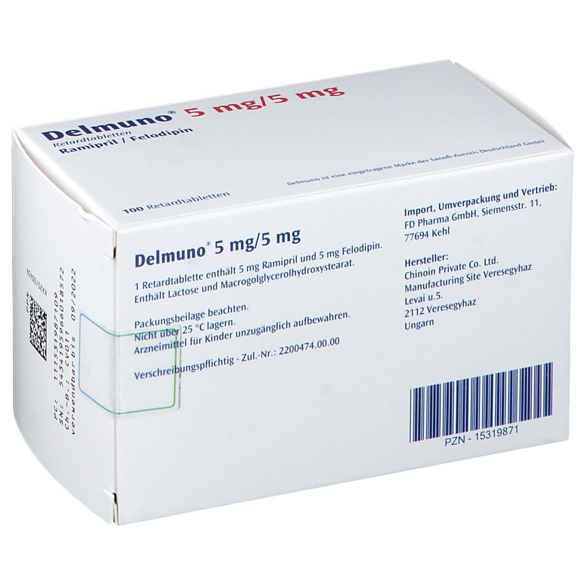 Delmuno 5/5 mg Retard