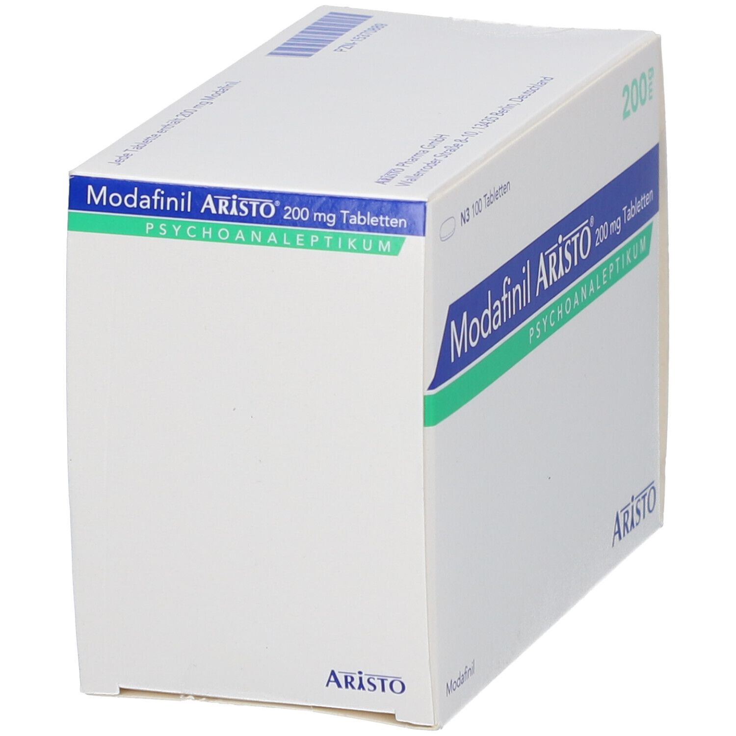 Modafinil Aristo 200 mg Tabletten 100 St