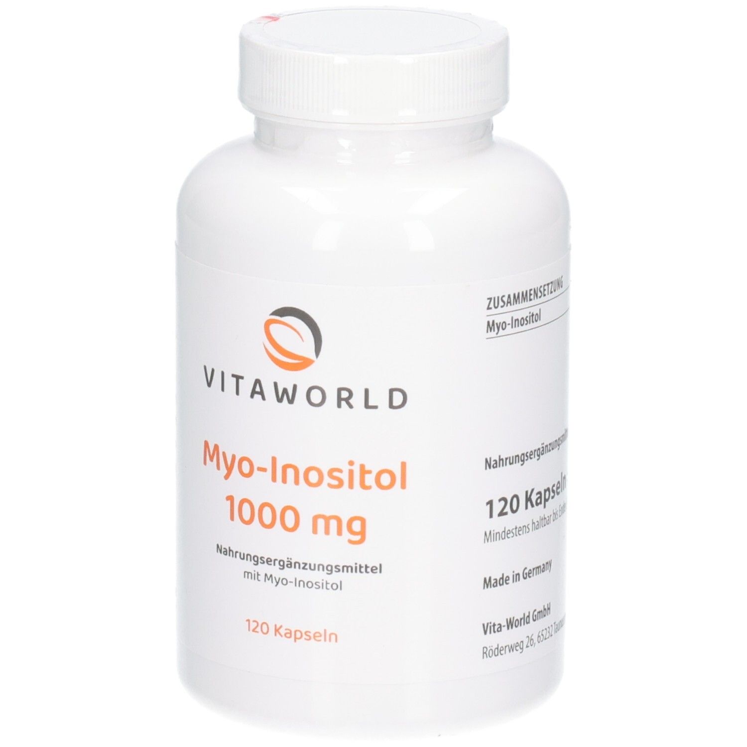 thumbnail image 2 of FDC Nutrition Inositol 1000 Mg - 120 Vegan Capsules - Supplement 2 of 4