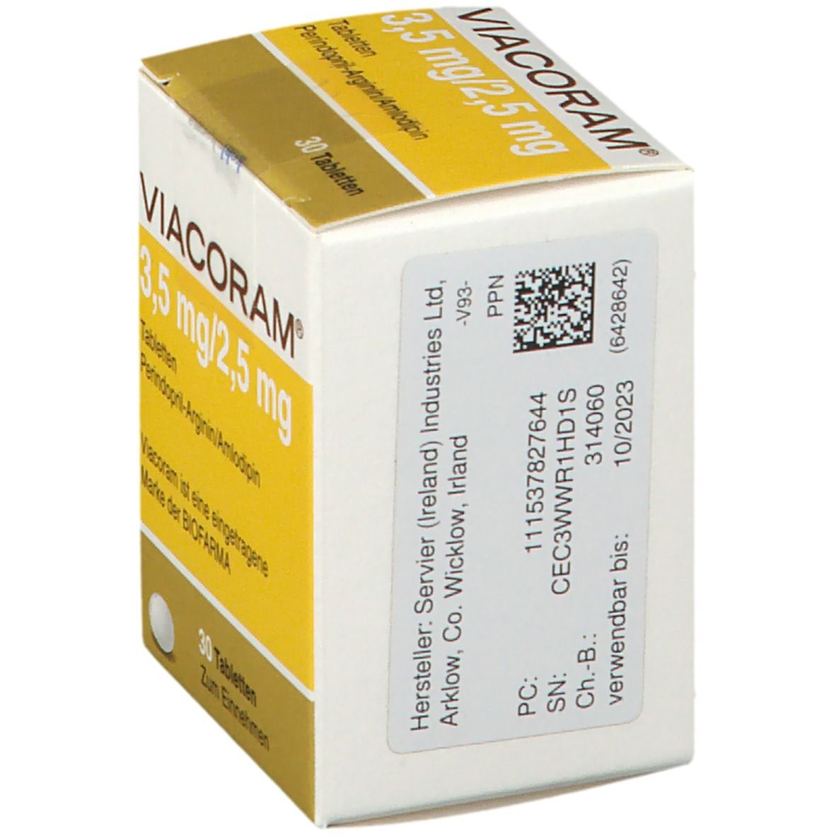 Viacoram 3,5 mg/2,5 mg Tabletten 30 St