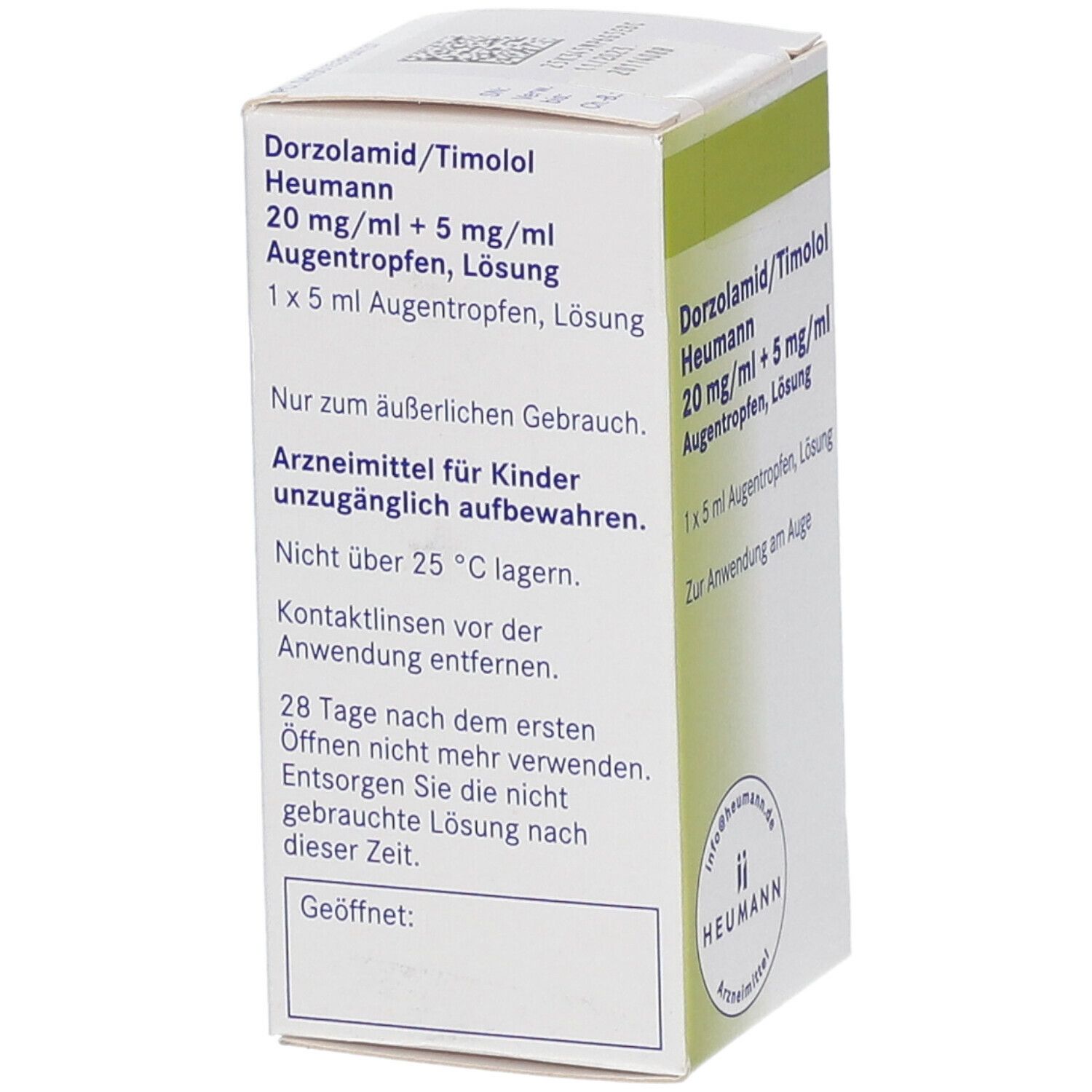 Dorzolamid/Timolol Heumann 20 mg/ml + 5 mg/ml
