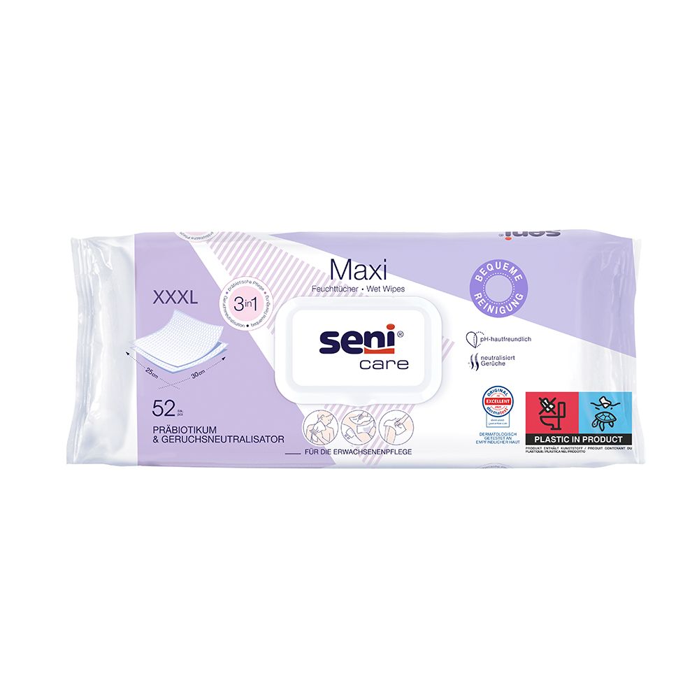 Seni care Feuchttücher maxi 25x30 cm 52 St Tücher
