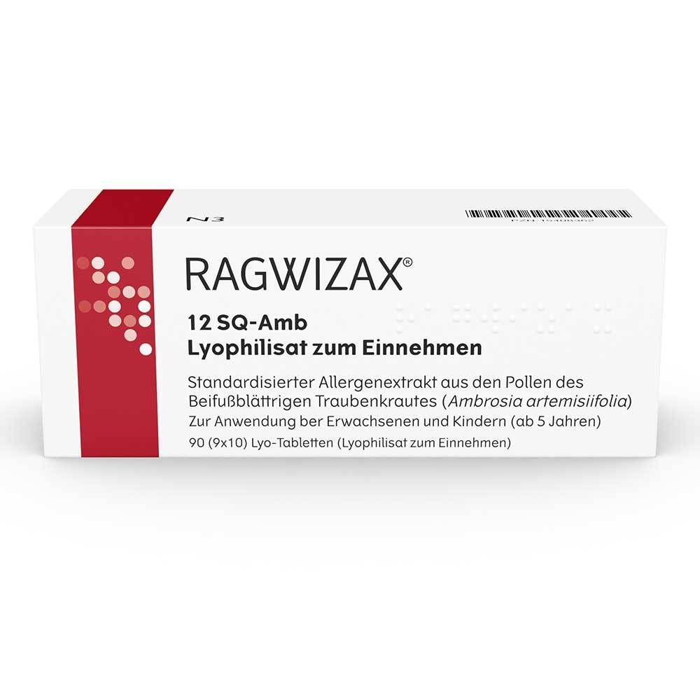 Ragwizax 12 SQ-Amb Lyophilisat zum Einnehmen 90 St Sublingualtabletten