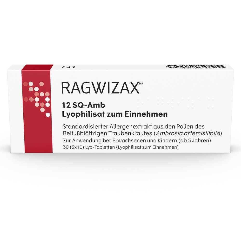 Ragwizax 12 SQ-Amb Lyophilisat zum Einnehmen 30 St Sublingualtabletten