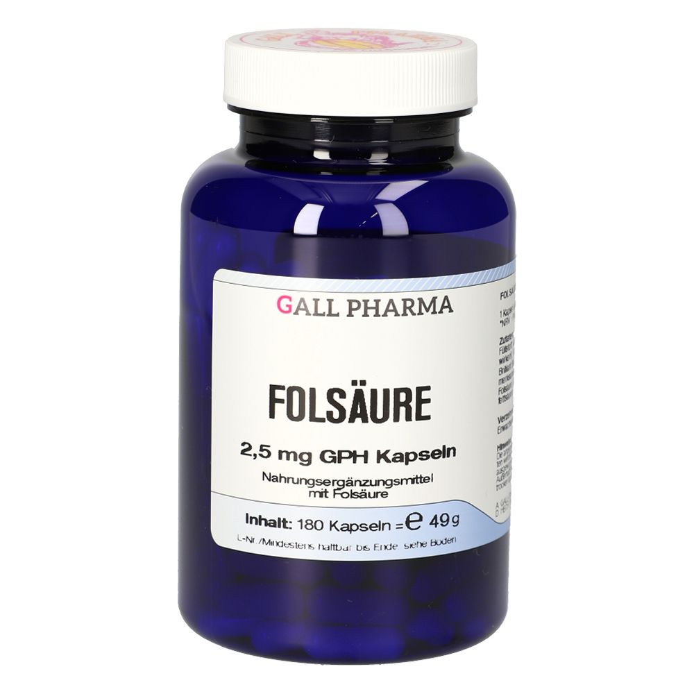 Folsäure 2,5 mg GPH Kapseln