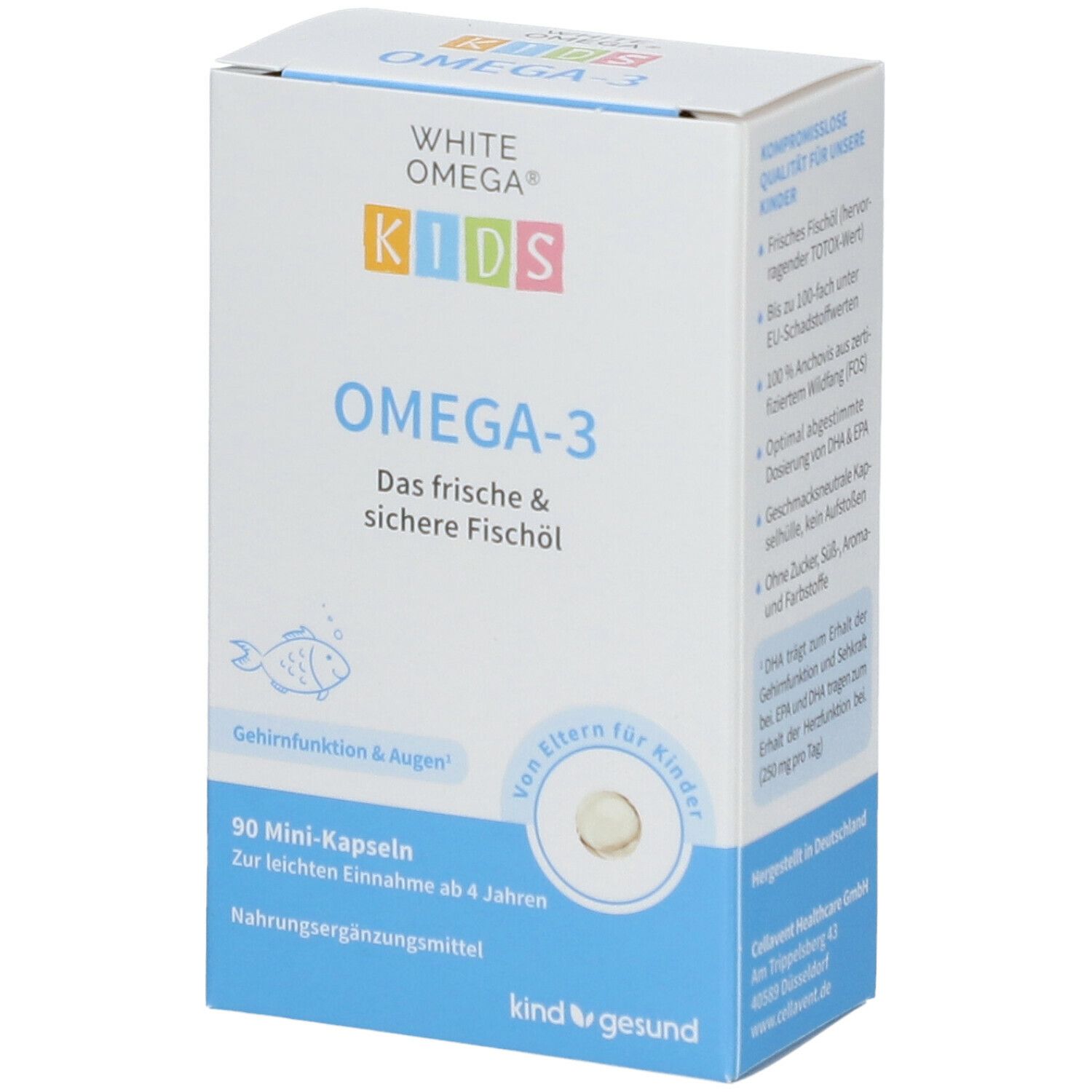 White Omega® KIDS – Capsules d'huile de poisson Pure Omega 3