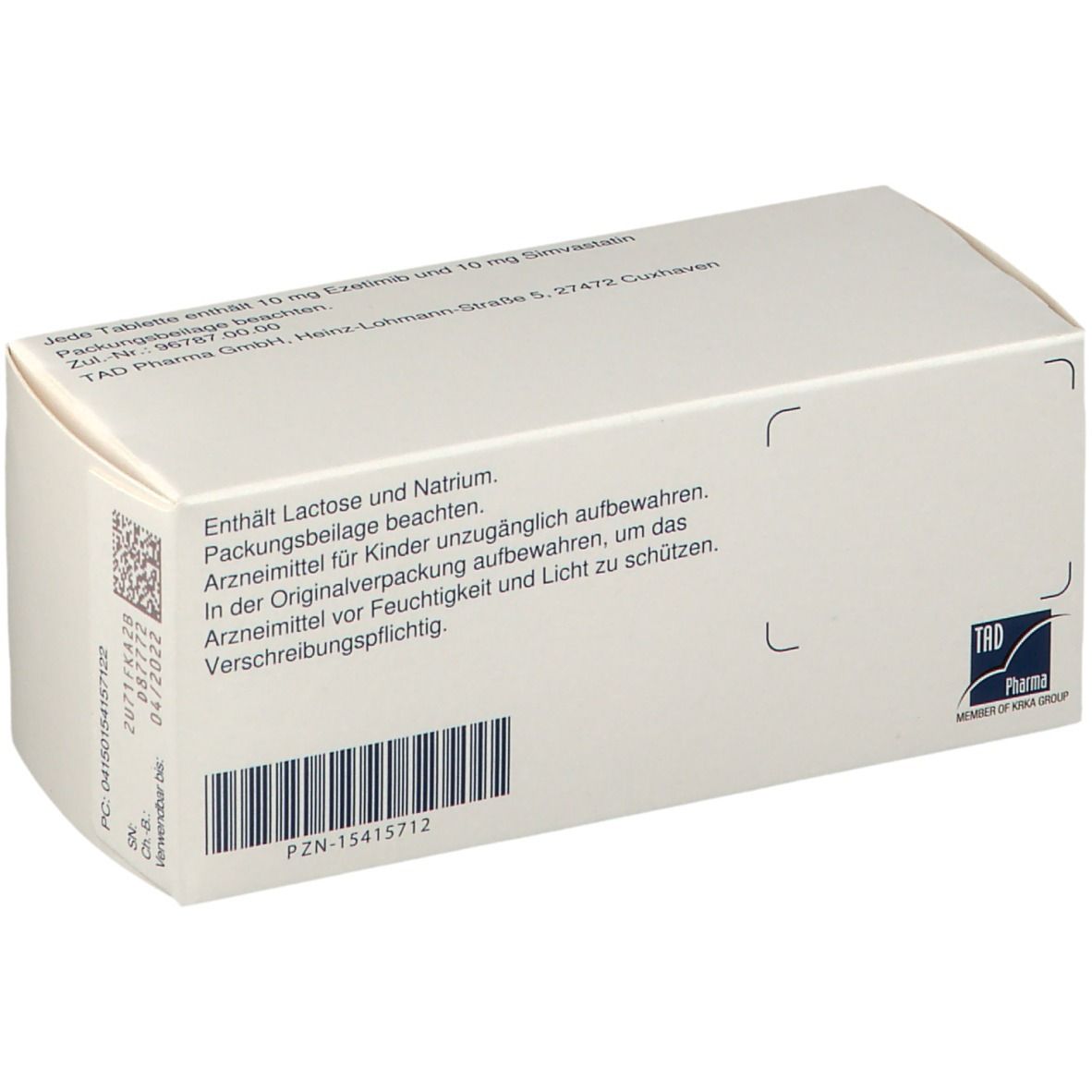 Ezesimin 10 mg/10 mg Tabletten 100 St