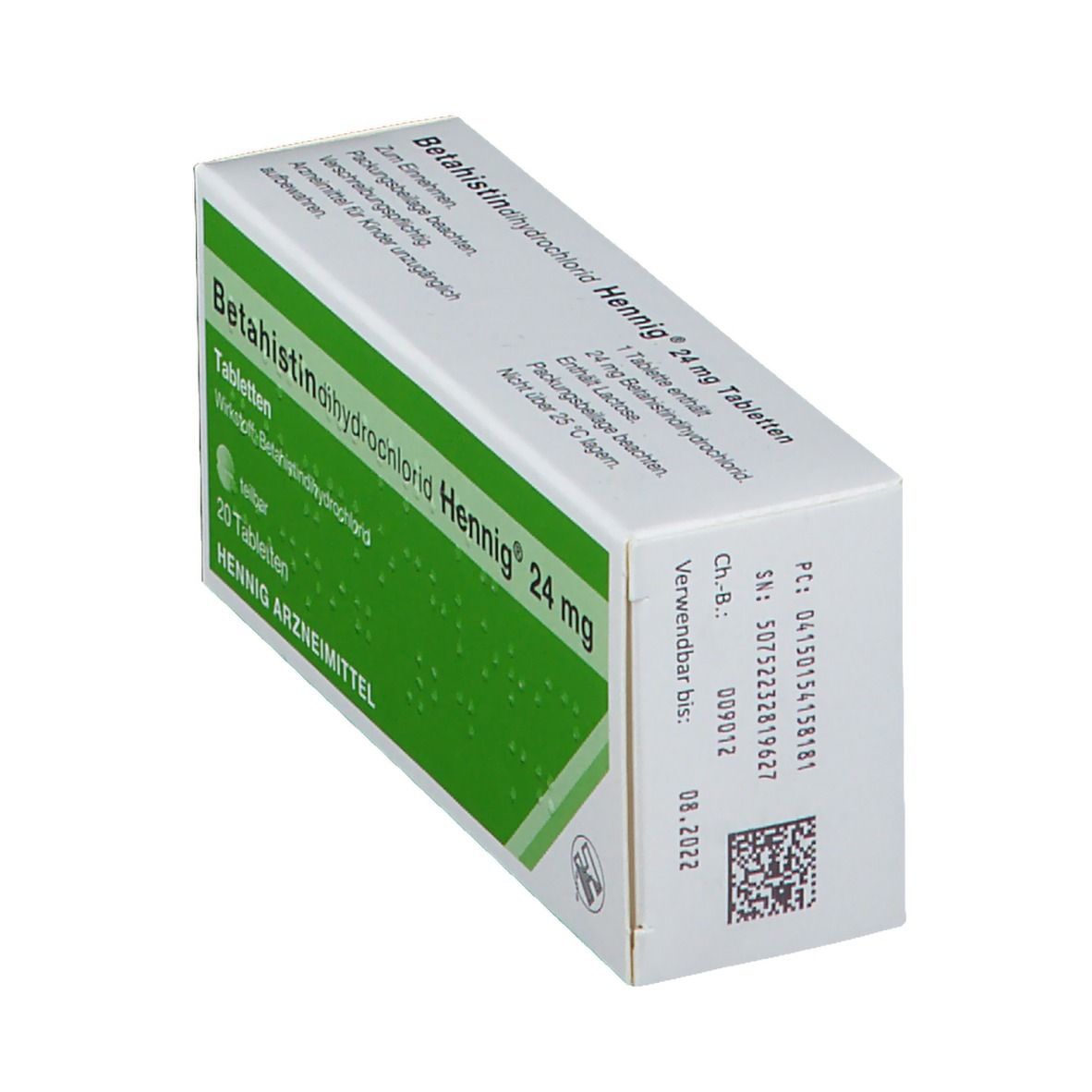 Betahistindihydrochlorid Hennig® 24 mg