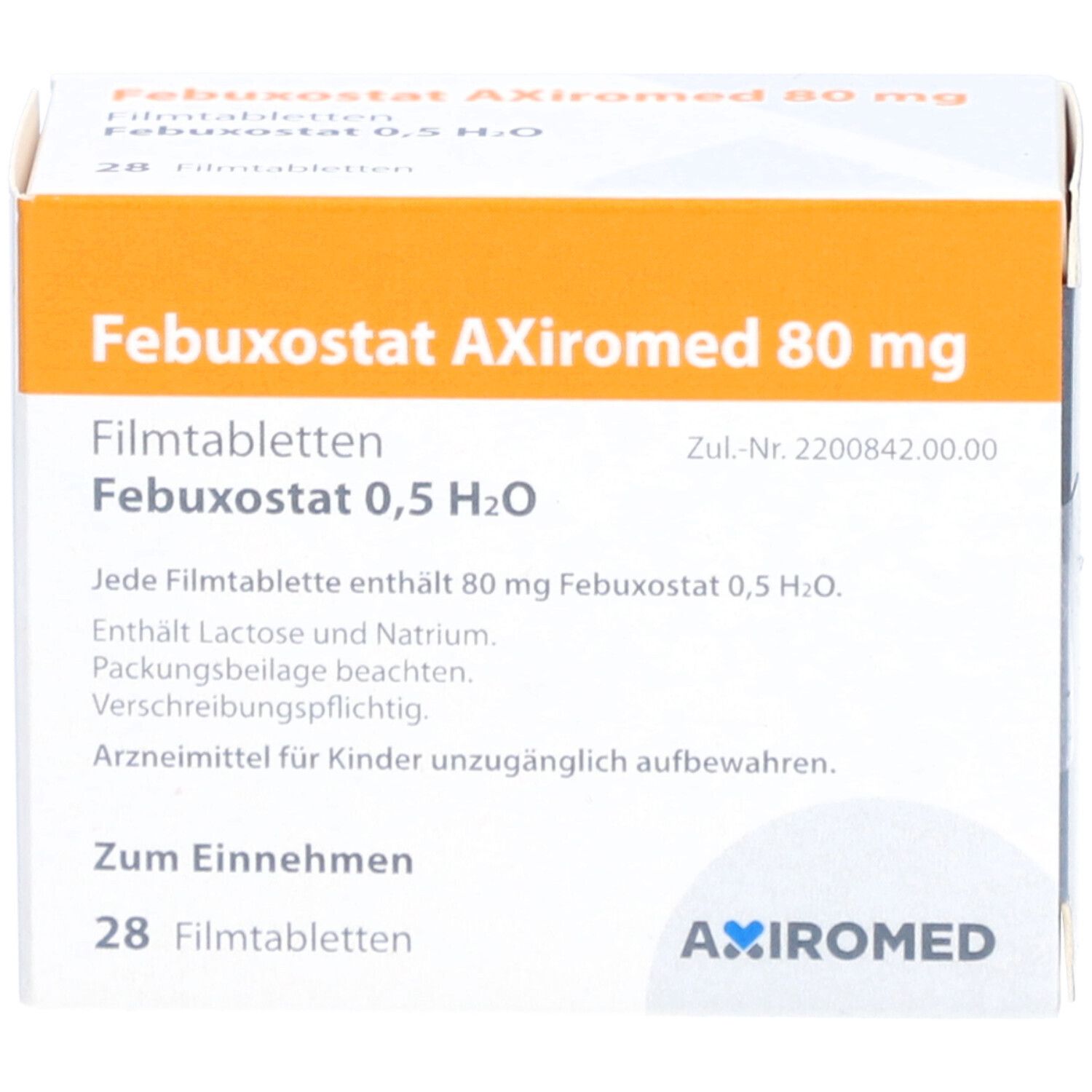 Febuxostat Axiromed 80 mg