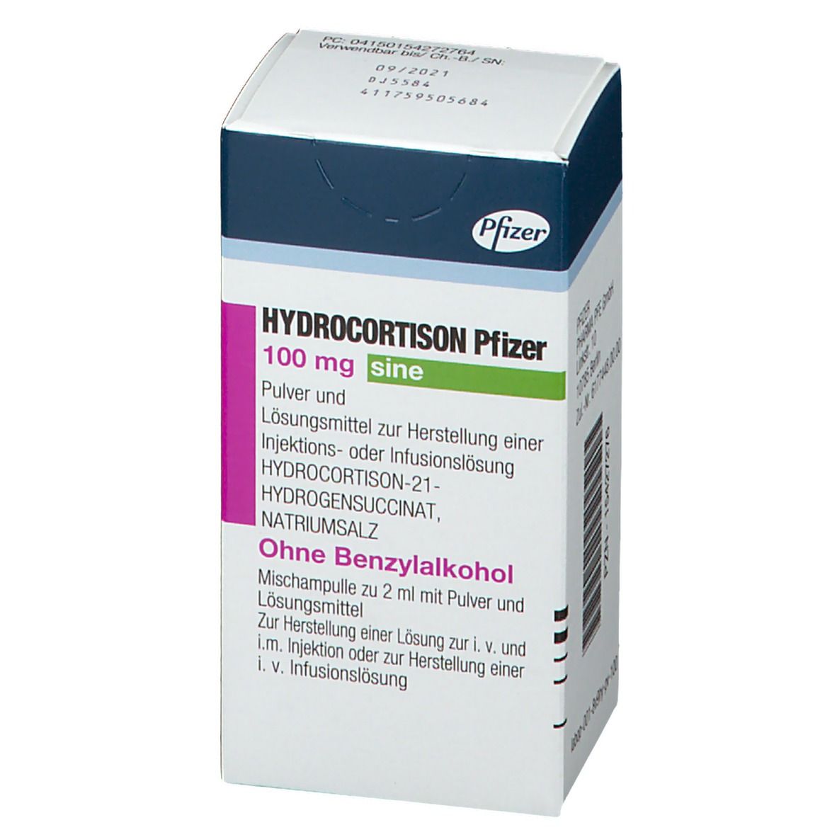 HYDROCORTISON Pfizer 100 mg sine
