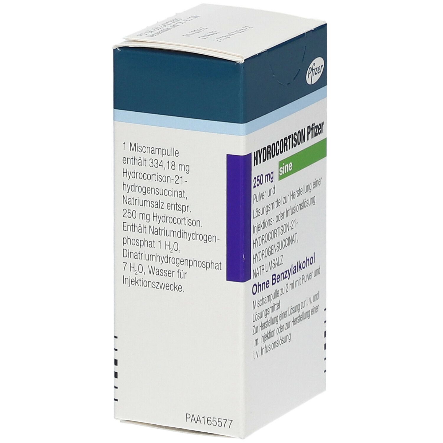 Hydrocortison Pfizer 250 mg sine P+Lm H.Inj/Inf-L. 1x2 ml Pulv. u. Lös.m. z. Herst. e. Inj.- bzw. Infus.lös.