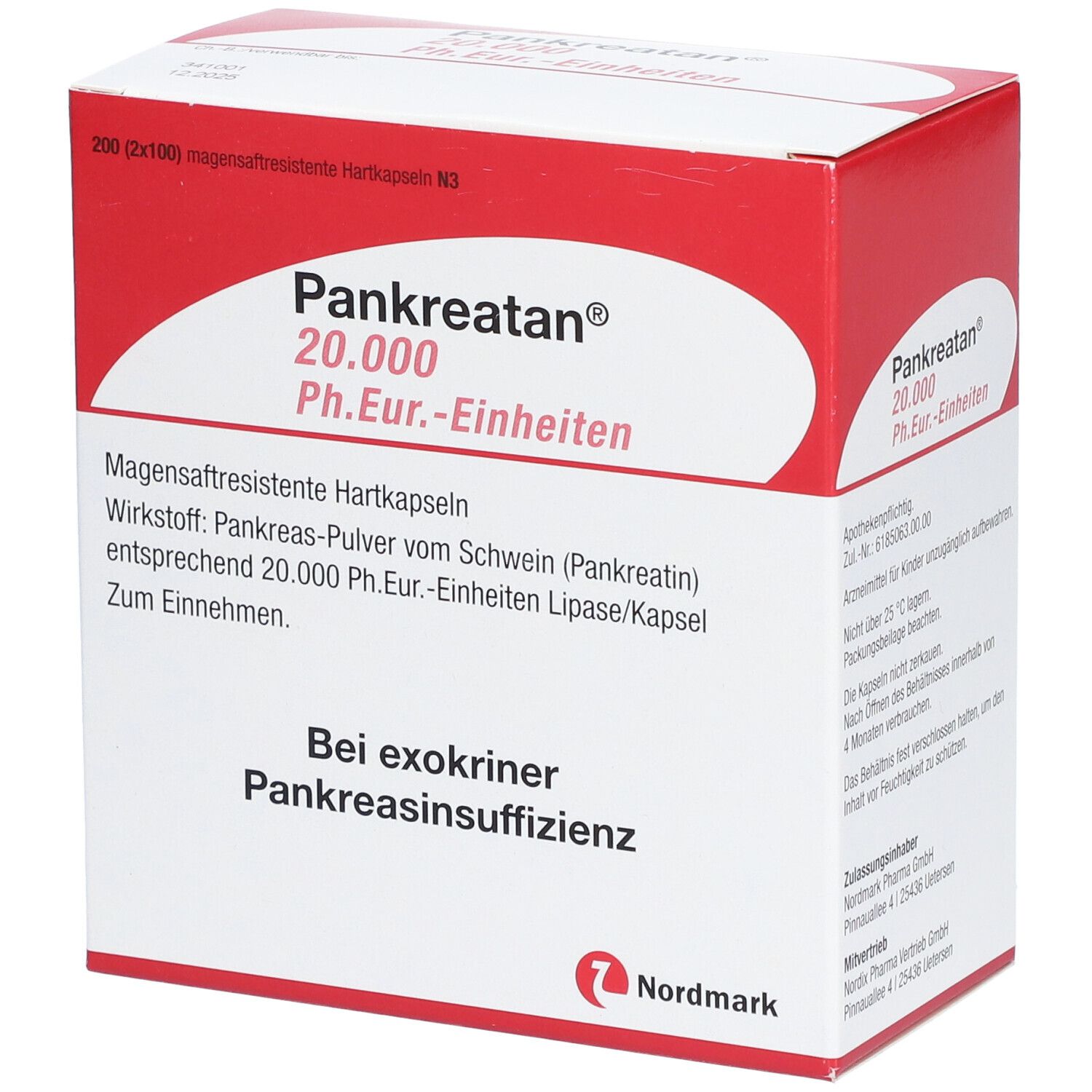 Pankreatan 20.000 Ph.Eur.-Einheiten msr.Hartkaps. 200 St Magensaftresistente Hartkapseln