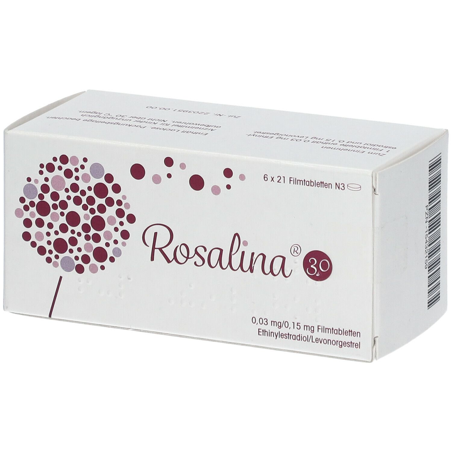 ROSALINA 30 0,03 mg/0,15 mg Filmtabletten